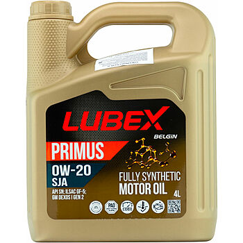 Синтетическое моторное масло PRIMUS SJA 0W-20 - 4 л