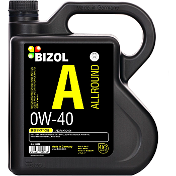 Синтетическое моторное масло Allround 0W-40 - 4 л