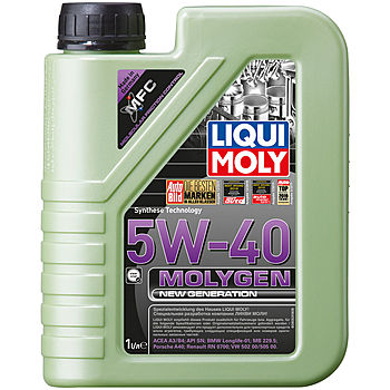 НС-синтетическое моторное масло Molygen New Generation 5W-40 - 1 л